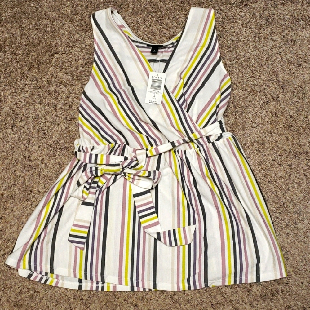 NWT Torrid Striped Tank